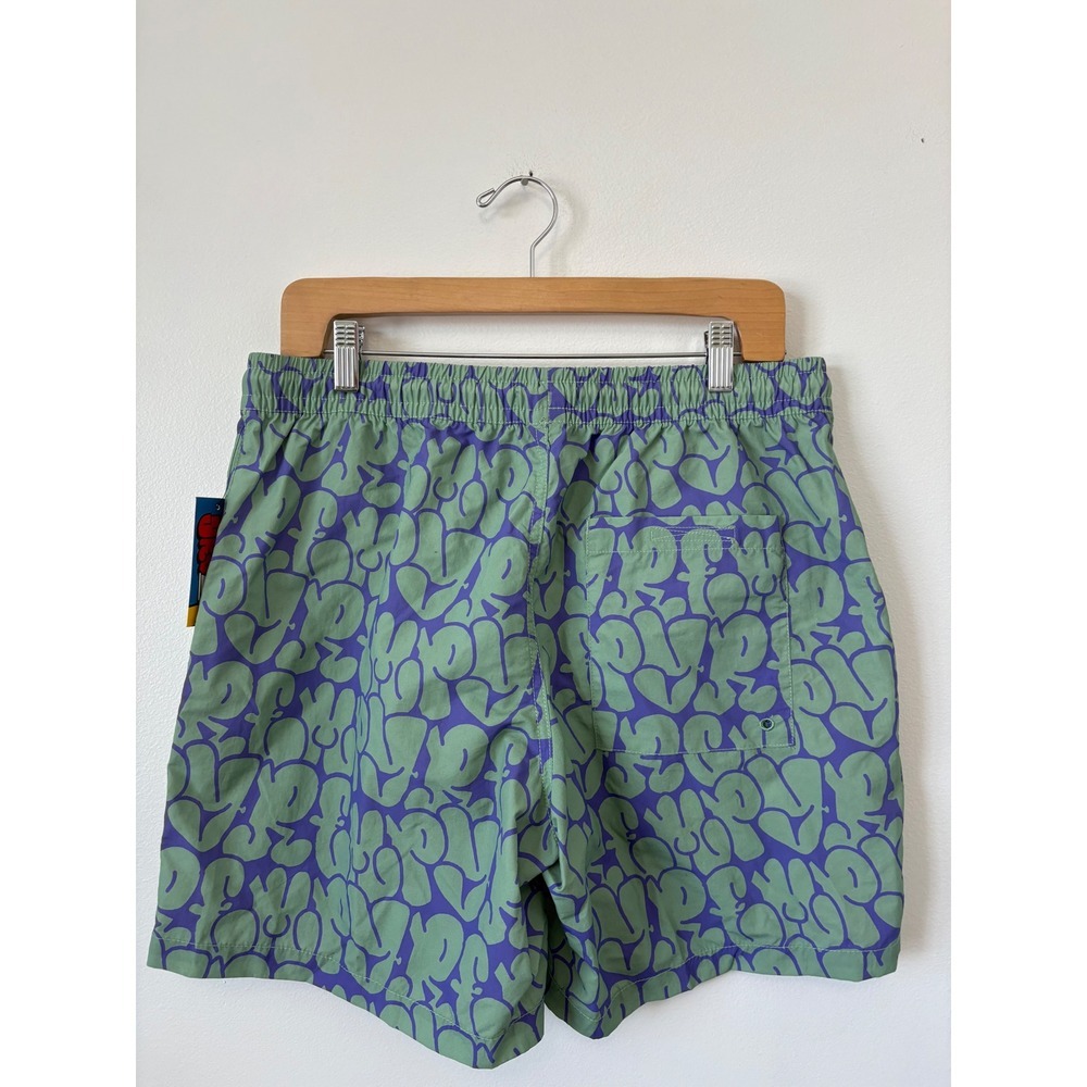 NWT - men's Empyre Bubble Floater Board Shorts – Light Pastel Green Size Medium - Picture 5 of 6